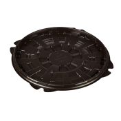 Дно для торта, круглое, внешн. d 267мм, внутр. d 224мм, коричневое, шипы, ПС
