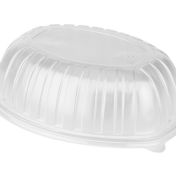 Крышка к контейнеру купол. овал 258х202х72 мм, прозр., ПП, 60 шт/упак "ПолиЭр" 60 шт/кор РОССИЯ К-258 прозр