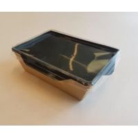 Контейнер 800 мл, 209х127х55 мм, без окна, без крышки, крафт-черн., карт., 50 шт/упак "OSQ" OpSalad BE 400 шт/кор РОССИЯ OpSalad 800 BE