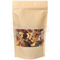 Пакет Doy Pack 135х225 мм с окном, крафт, бум., 50 шт/упак 2 000 шт/кор РОССИЯ ДБГО-00005