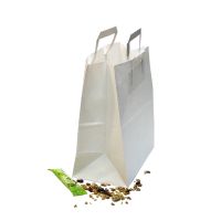 Пакет [240+140]х280 мм с плоск. ручками, бел., бум., 250 шт/кор 250 шт/упак РОССИЯ PR-03-80-241428/116642