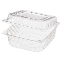 Упаковка для кондит. изделий 950 мл, 1-секц. 153х152х74[126х126х68] мм, неразъем.крышка, прозр., ОПС, 660 шт/кор "Комус" 660 шт/упак РОССИЯ РК-15Н (М) (Т)