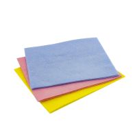 Салфетка из вискозы 300х300 мм, 80 гр/м2, цвет в ассорт., 3 шт/упак 100 упак/кор РОССИЯ