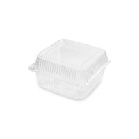 Контейнер 1100 мл 1-секц., 130х130х86 мм, неразъем.крышка, прозр., ОПС, 250 шт/кор РОССИЯ 12274