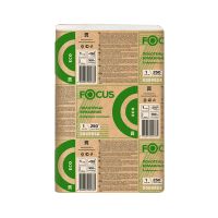 Полотенца бумажные для диспенсеров 240х215 мм 1-сл. Z-сложен., бел, 250 лист/упак "Focus" Eco 12 упак/кор РОССИЯ 5069958