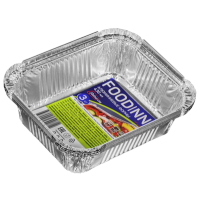 Форма алюминиевая 1-секц. 430 мл 144х119х40 мм, без крышки, алюм., 3 шт/упак 120 шт/кор РОССИЯ R28L-3FDN