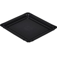 Контейнер для суши 1-секц. 184х162х12 мм, без крышки, черн., ПС, 900 шт/кор "Комус" 900 шт/упак РОССИЯ С-18 (Т)