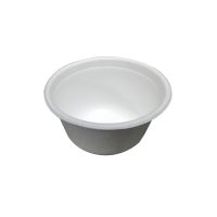 Соусник 60 мл, d63хh35 мм, без крышки, бел., сах.тростник, 100 шт/упак "GREEN MYSTERY" 2 500 шт/кор КИТАЙ TM-C008