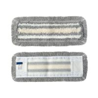 Моп плоский 500х130 мм, ухо+карман, бел., микрофибра+х/б "HQ Profiline" 30 шт/кор КИТАЙ 75592 / 77007