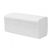 Полотенца бумажные для диспенсеров 230х220 мм 1-сл. V-сложен., бел., 250 лист/упак 20 упак/кор РОССИЯ 01-225