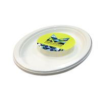 Тарелка овал., 197х262х20мм, т/усадка, сахарный тростник