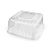 Упаковка для торта [крышка] 240х240х35[191х191х24] мм, прозр., ОПС, 200 шт/кор 200 шт/упак РОССИЯ 09158