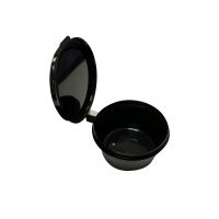 Соусник 80 мл, d70хh36 мм, неразъем. крышка, черн., ПП, 80 шт/упак 960 шт/кор РОССИЯ 1254Ч