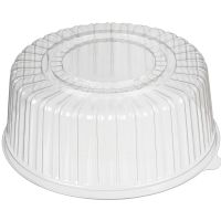Упаковка для торта [крышка] d266хh126[d242хh106] мм, прозр., ОПС, 100 шт/кор "Комус" 100 шт/упак РОССИЯ Т-235К ЭКОНОМ