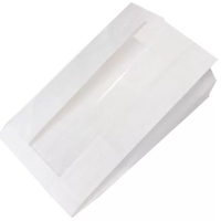 Пакет пищевой [140+60]х250 мм без руч., с окном, бел., бум., 3000 шт/кор 3 000 шт/упак РОССИЯ 003-000007-002