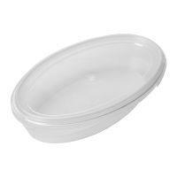 Контейнер под пресервы и мёд, 220мл "лодочка", контр. зам., 160х92х30мм, полупрозрачный, ПП