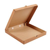 Коробка для пиццы, 500х500х40мм, бурая, картон