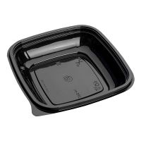 Контейнер 500 мл, квадратный, 160х160х45мм, чёрный