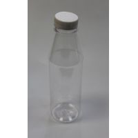Бутылка ПЭТ 500 мл, прозр., горло d38 мм, крышка в компл., 100 шт/кор 100 шт/упак РОССИЯ