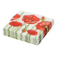 Салфетки 240х240 мм 1-сл., диз. "Рисунок с маками", разноцв., бум., 40 шт/упак "Desna Design" 32 упак/кор РОССИЯ 57586