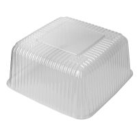 Упаковка для торта, 4л, квадратная, 243х243х129мм, прозрачная, эконом