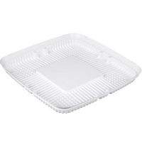 Упаковка для торта [дно] 315х315х35[267х267х28] мм, бел., ПС, 100 шт/кор "Комус" 100 шт/упак РОССИЯ Т-240/1Д)/ Т-240/1Д (М)