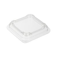 Крышка к контейнеру 82х82х16 мм, прозр., ПЭТ, 1800 шт/кор "Комус" 1 800 шт/упак РОССИЯ Д-320К(Д-220 (ПЭТ))