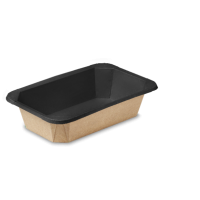 Контейнер 1000 мл, 224х174х50 мм, без окна, без крышки, крафт-черн, карт., 45 шт/упак "OSQ" Octobox 1000 Black Wood 360 шт/кор РОССИЯ OSQ OCTOBOX 1000 (BW) (360)