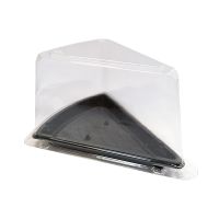 Упаковка для торта [комплект разъем.] треуг. 150х122х90[120х95х85] мм, коричн., ПС, 400 шт/кор 400 шт/упак РОССИЯ КНТ-1