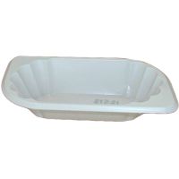 Салатник, 0.30л, овальный, белый