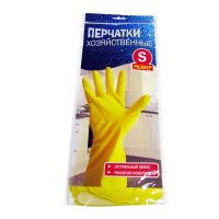 Перчатки латексные, р-р S, желт., 1 пар/упак "Хозяйка" 240 пар/кор КИТАЙ
