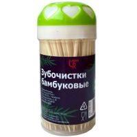 Зубочистки 65 мм в стакане, бамбук, 200 шт/упак 240 упак/кор КИТАЙ 440-204
