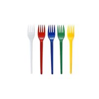 Вилка одноразовая 165 мм, цвет в ассорт., ПС, 12 шт/упак "МИСТЕРИЯ" 1 080 шт/кор РОССИЯ 188009/