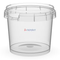 Контейнер под пресервы и мёд, 155 мл, "банка" d=69мм, h=66 мм, с ручкой, полупрозрачный, контр. замок, ПП