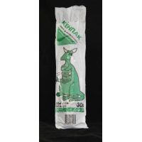 Мешок для мусора 30л 50х60см черный ПНД 30шт/рул