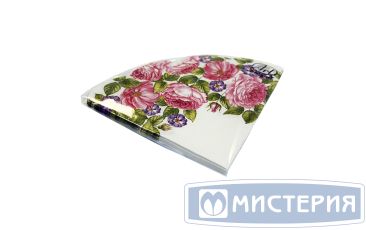Салфетки d320 мм 3-сл., диз. "Розы", разноцв., бум., 12 шт/упак "Bouquet" 15 упак/кор РОССИЯ 25737/42734
