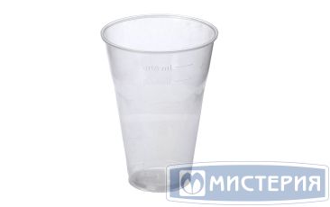 Одноразовый стакан для холодного и горячего, 0.4л, прозрачный, (0.3-0.4л), ПП