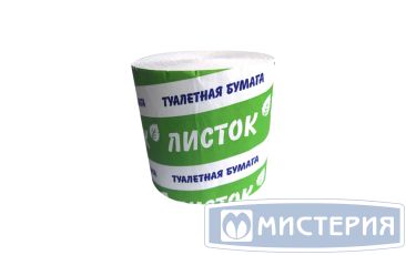 Бумага туалетная 1-сл. "Листок", бел., 37 м 10 рул/кор РОССИЯ
