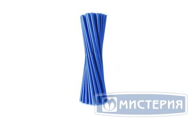 Трубочки для коктейлей 240 мм, d8 мм, син., пласт. прямые, 250 шт/упак 23 упак/кор РОССИЯ -