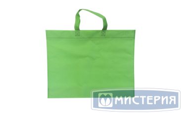 Сумка 350х445х100 мм с петлев. ручками, зел., спанбонд 50 шт/упак 400 шт/кор РОССИЯ