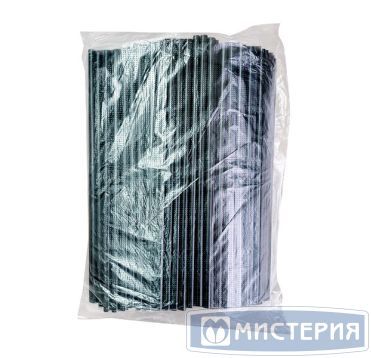Трубочки для коктейлей 240 мм, d8 мм, черн., пласт. прямые, 250 шт/упак 24 упак/кор БЕЛАРУСЬ -