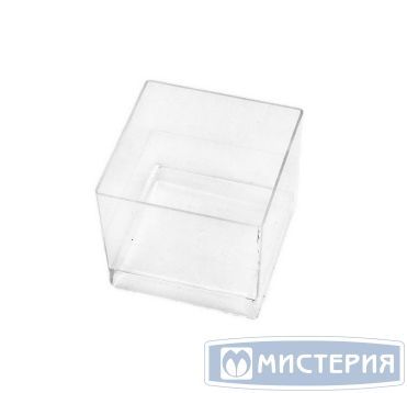 Форма для фуршетов 60 мл 47х47х41 мм, диз. "Куб", прозр., ПС, 15 шт/упак "Buffet" 240 шт/кор РОССИЯ 5017