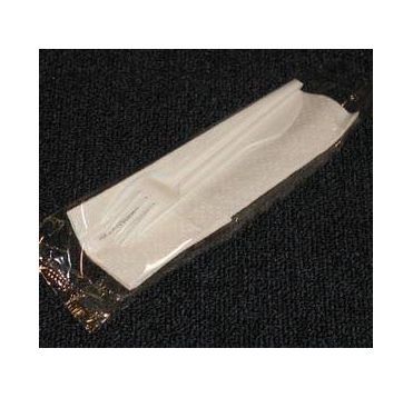 Комплект столовых приборов №4 [вил.+ нож: 165 мм, бел., ПС+ салф.+ з/ч.], 200 шт/кор "МИСТЕРИЯ" 200 шт/упак РОССИЯ 501440/С