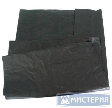Мешок для мусора 240 л, [80+20]х140 см, 55 мкм, черн., ПВД, 50 шт/упак 4 упак/кор РОССИЯ 460800т