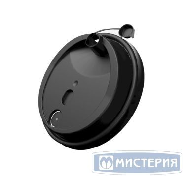 Крышка для стаканов, для холодного и горячего, d 80 мм, чёрная