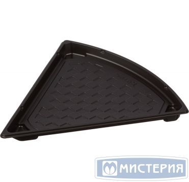 Упаковка для кондит. изделий [дно] треуг., 186х186х13[180х180х12] мм, черн., ПС, 600 шт/кор "Комус" 600 шт/упак РОССИЯ ПК-1