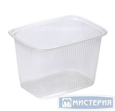 Контейнер 350 мл 1-секц. 108х82х69 мм, серия 108, без крышки, прозр., ПП, 100 шт/упак 1 000 шт/кор РОССИЯ К 108-350