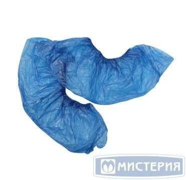 Бахилы 1,6 г, син., ПЭ, 100 шт/упак 40 упак/кор РОССИЯ арт. 320