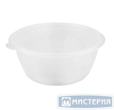 Контейнер 500 мл 1-секц. d144хh59 мм, серия 144, без крышки, прозр., ПП, 50 шт/упак 300 шт/кор РОССИЯ С 144-500 прозр.