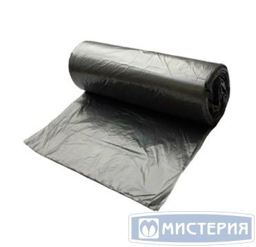 Мешок для мусора 30 л, 50х60 см, 30 мкм, черн., ПВД, 30 шт/рул 5 рул/кор РОССИЯ